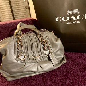Coach Gray Crossbody.